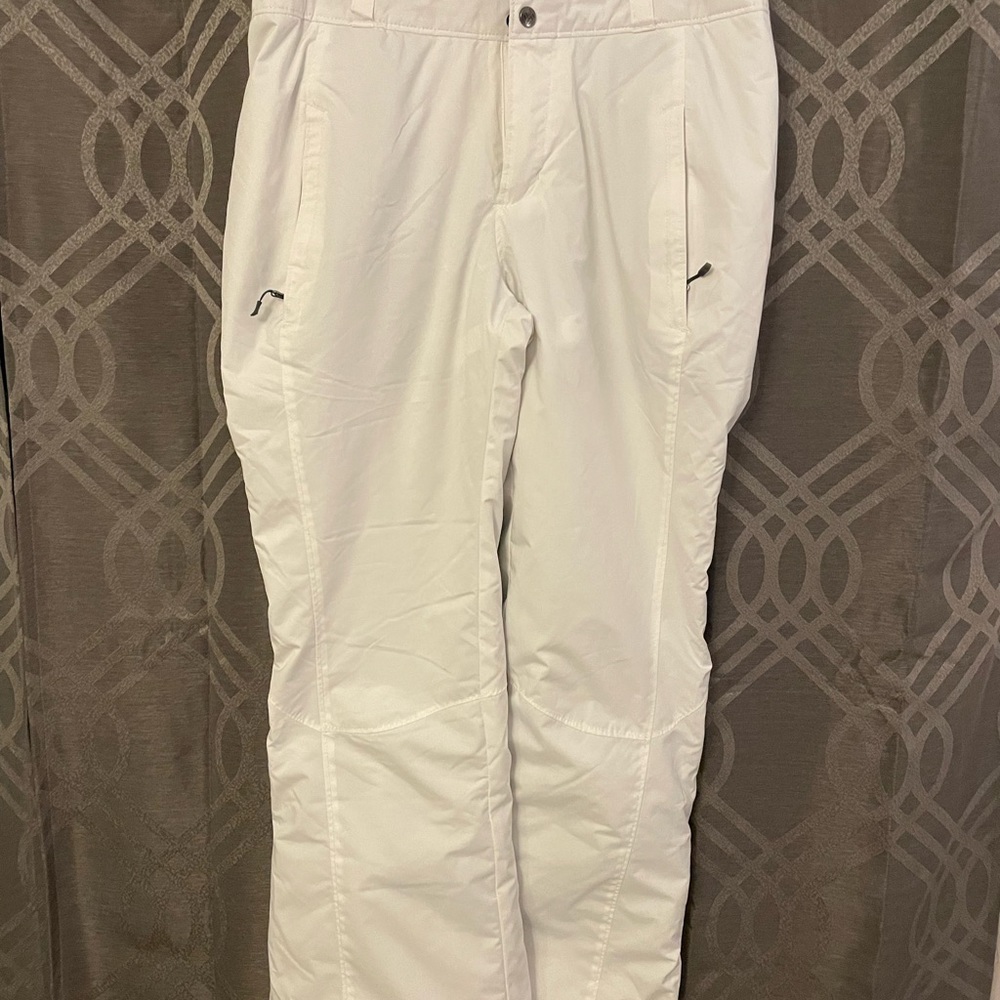 White north face snow pants